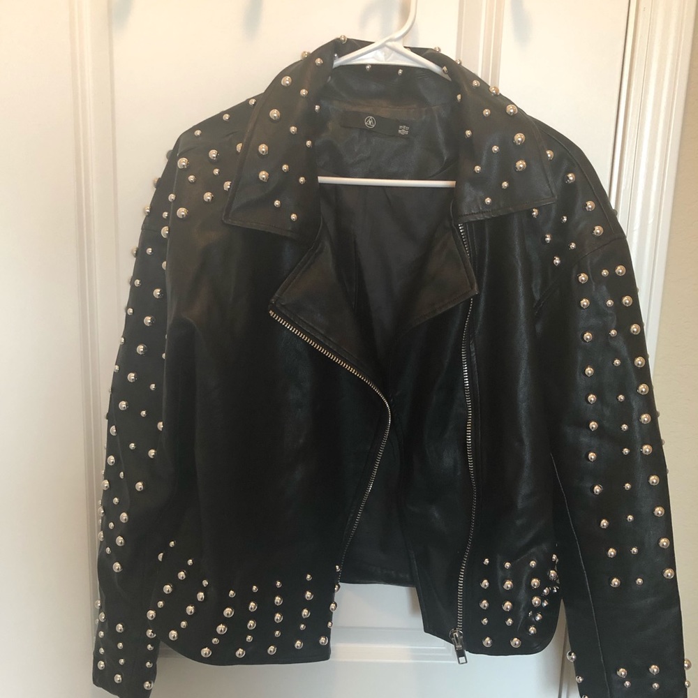 ASOS Black Studded Jacket US 12